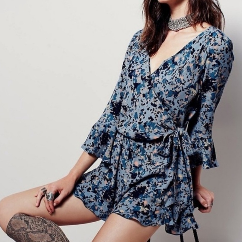 FREE PEOPLE All the Right Ruffles Romper